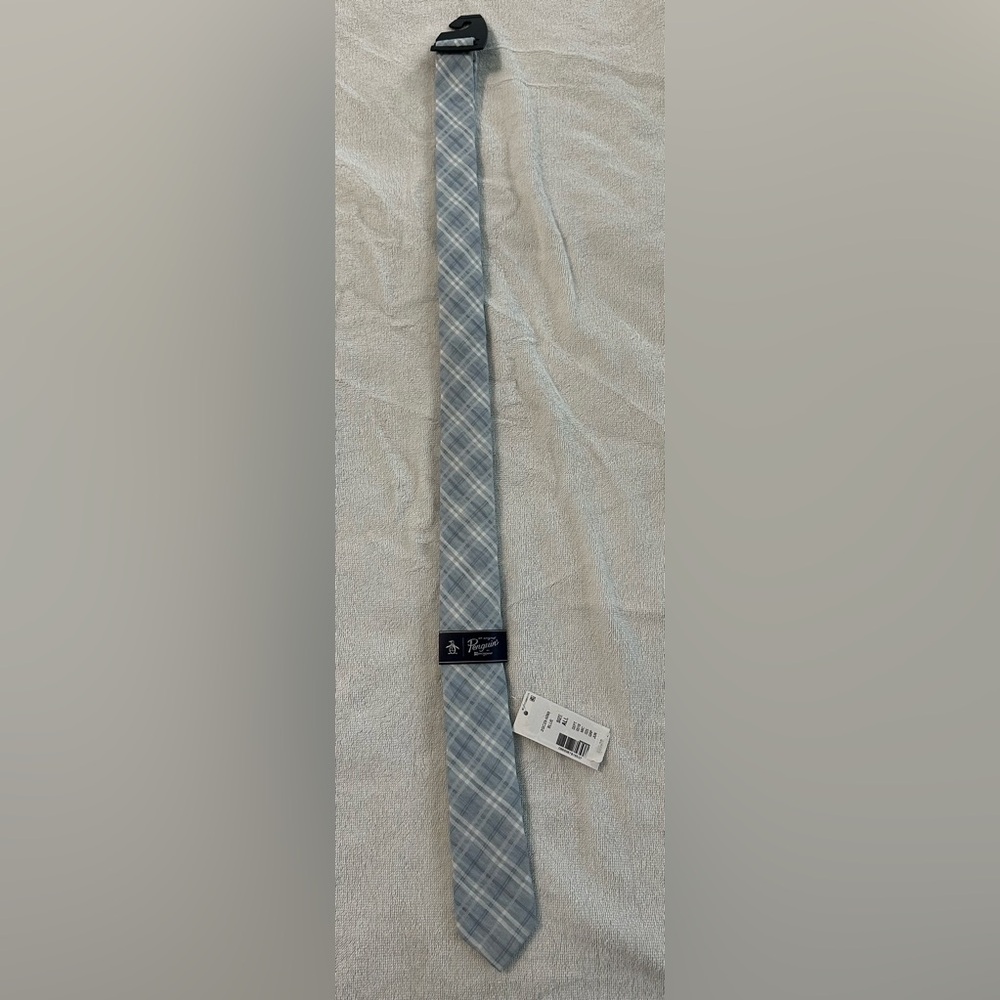 NWT Original Penguin‎ Blue/Gray Plaid Tie